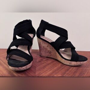 Moda Spana Cork Wedge Sandals Sz 5.5